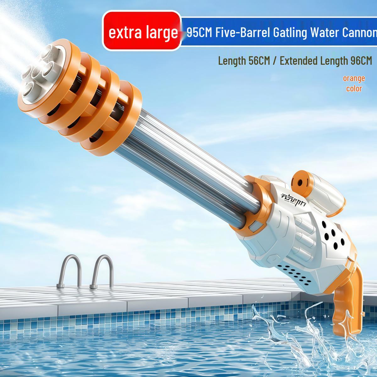 High-Pressure Gatling Water Gun Toy for Kids - Long-Range, Perfect for Water Festivals and Play