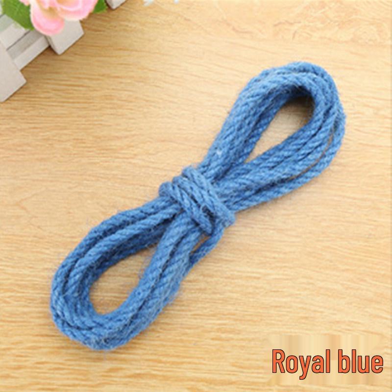 5mm Colored Sisal Rope for Cat Tree DIY, Handmade Hemp Rope for Ornaments, Tube Wrapping, and Flower Pot Decoration