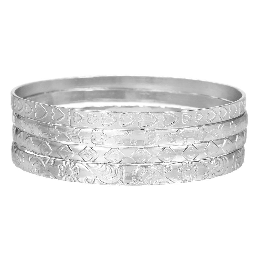 Bohemian-Style 12-Piece Multi-Layer Alloy Bracelet Set for Women