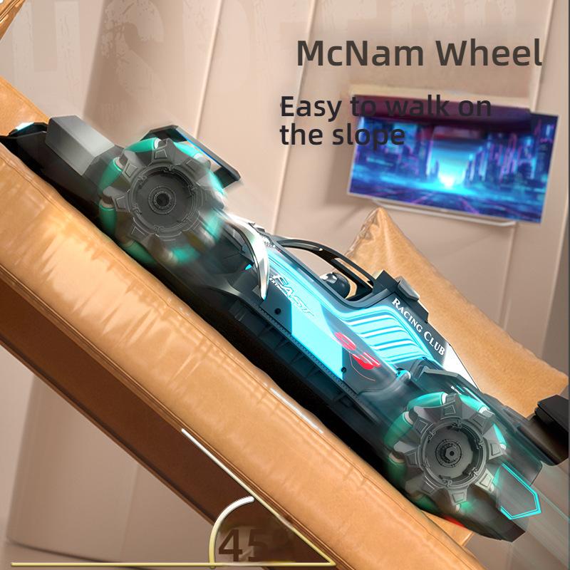 4WD RC F1 Formula Stunt Car Gesture Sensing Spray Drift Rechargeable FCC Certified Children Electric Toy