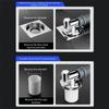 Black Silver Floor Drain Cover Snap Joint Double Purpose Multifunctional Tee Connector Anti-Overflow Insect Prevention
