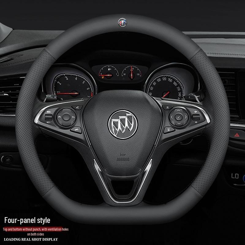 Leather Steering Wheel Cover for New Regal, Excelle, LaCrosse, Verano, Encore, Envision, GL6, GL8, Enclave