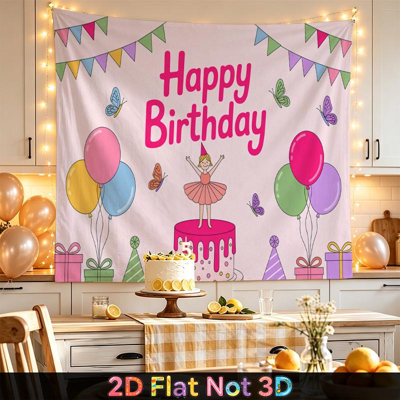 Red Photography Birthday Background 1pc - Photo Booth Props