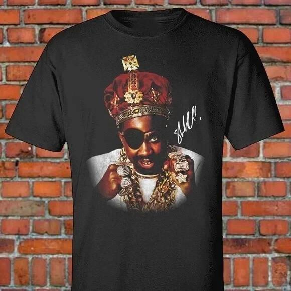 НОВЫЙ Графический футболка Slick Rick Унисекс Рэп Футболка Черный Все размеры S-5XL SN33 Унисекс Футболка L