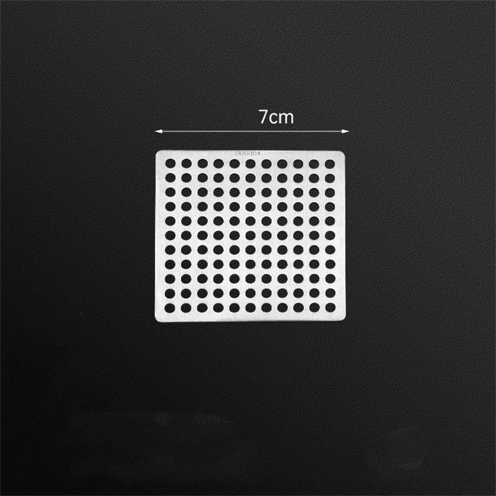Stainless Steel Square Bathroom Shower Sink Strainer Drain Hair Filter Cover 7/7.5/8/9.2/9.8/11.5/12.5CM,15CM Bathroom Accessory