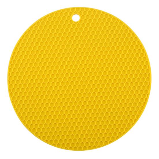 Silicone Honeycomb Round Pot Pad Thermal Insulation Mat Easy To Clean Anti-Slip Design Food-Grade Counter Hot Pad
