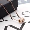 Non-Fading Sweet Fresh Necklace: Titanium Steel Tassel with Diamond-Embellished Multiple Butterflies