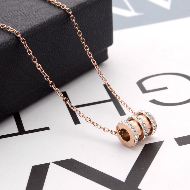 Non-Fading Sweet Fresh Necklace: Titanium Steel Tassel with Diamond-Embellished Multiple Butterflies