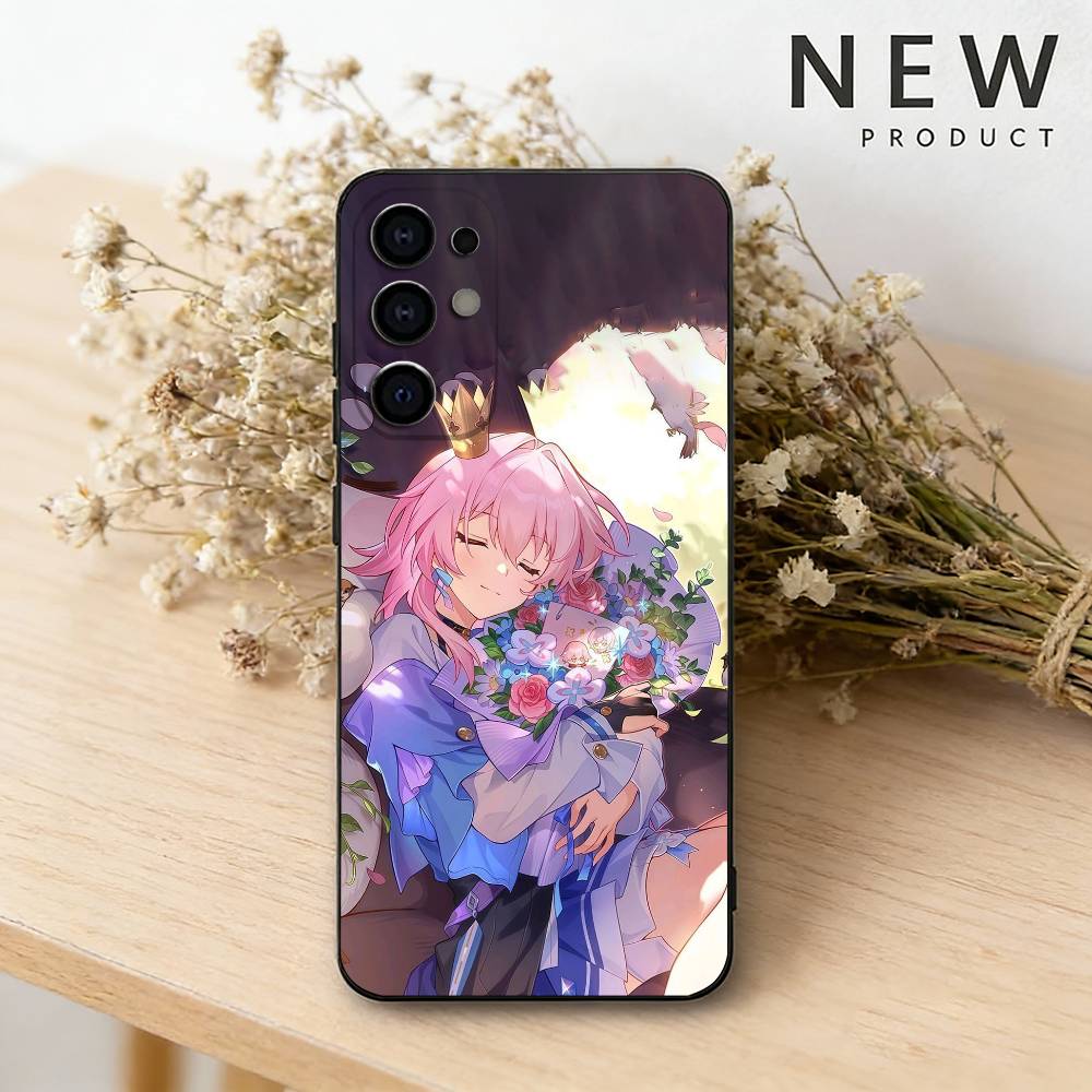 

March 7th phone Case For Samsung S26,25,24,21,22,23,30,20,Ultra,Plus,Fe,Lite Black Soft Cover Samsung S24fe