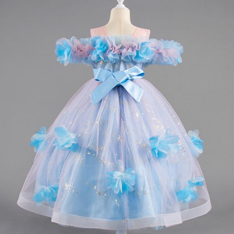 2025 Νέο Ρόμπα 4-12 Ετών Φόρεμα Πριγκίπισσας Φόρεμα Παρανυφάκι Νυφικό Μοντέρνο Φόρεμα Πάρτι Δαντέλα Τούλι Κομψά Ρούχα Κοριτσιών