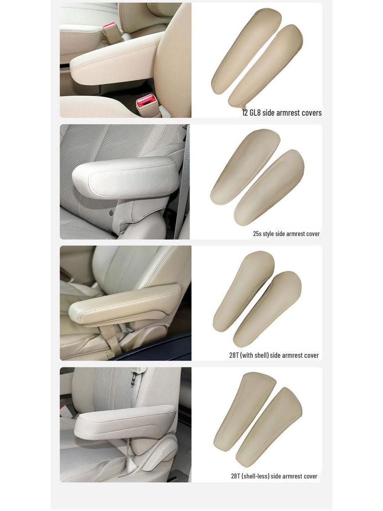 04 Buick GL8 Land Zun Lederen Stoel Armleuning Cover Set