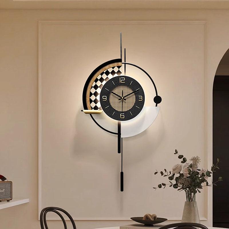 Modern Bedrooms Wall Clocks Art Mural Luxury Korean Interior Aesthetic Wall Watch Fashion Minimalist Minimalist Home Design