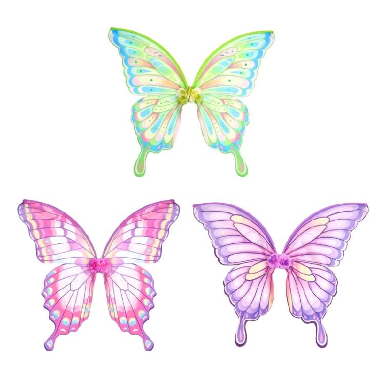 Halloween Costume Wing Butterfly Wing Dress Up Angel Wing Colorful Fairy Wing