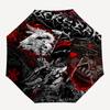 Dark Fantasy, Gothic Art Themed Automatic Opening and Closing Umbrella, Brightly Colored 8-rib Portable Umbrella, Suitable for Men and Women