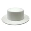 Unisex Retro Flat Brim Jazz Fedora - Autumn/Winter Wide Brim Hat for Street Style & Sunshade
