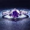 women's black ring 18K gold plated zircon rings fashion zircon ring women's accessories