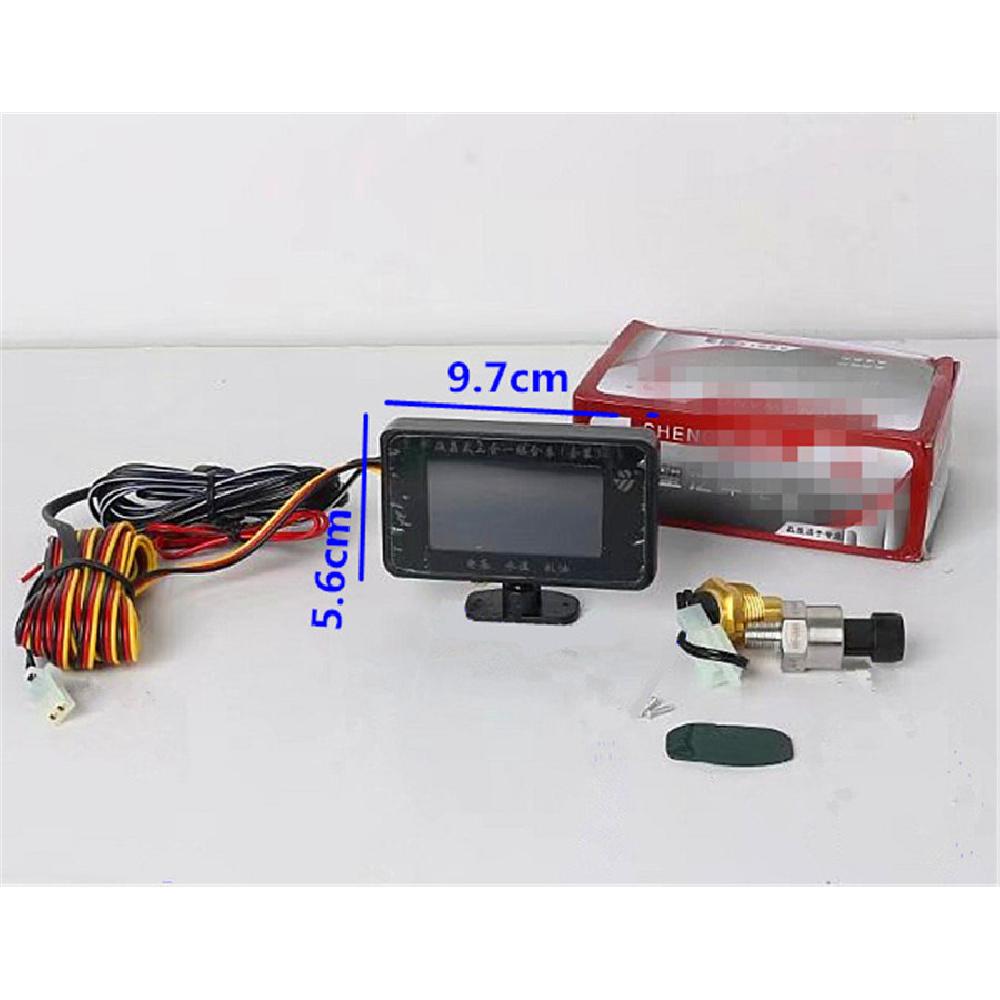 3In1 Car Oil Pressure Gauge Voltmeter Water Temperature Gauge Meter With Sensors