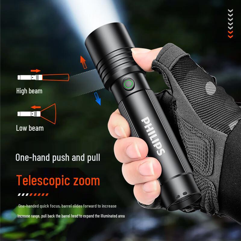Philips SFL2146 Type-C Rechargeable Zoom Flashlight