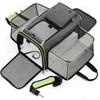 Cat Bag Foldable Large Capacity Cat Outdoor Car Expansion Portable Pet Handbag Breathable Diagonal Cross Bag for Cats and Dogs