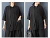 Summer 2026 Dark Style Versatile Casual Plus Size Women's Shirt - Loose, Slimming, Fashionable Top