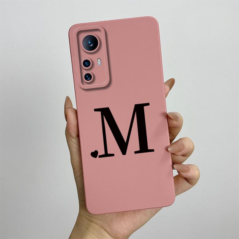 For Xiaomi Mi 12 5G Case Mi 12X Love Heart Letters Cover Soft Silicone Phone Case For Xiaomi Mi 12 Pro Mi12 Lite 12Lite Bumper
