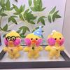 Charming Duck Cartoon Plush Toy Keychain With Cute Designs And Ultra Soft Fill