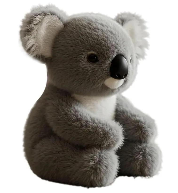 Cute Plush Doll Imitating Realistic Koala Short Plush Toys Halloween Decorations Ornament Christmas Gift Souvenir For Party