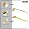 Charnière en T Décorative 300 mm Galvanisé Jaune - KOTARBAU®