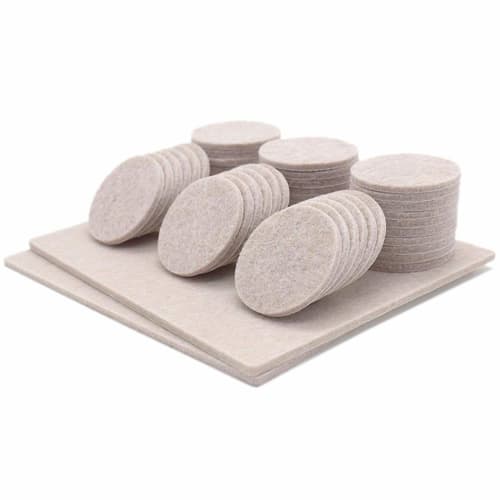 

Furniture Slip-Resistant Felt Chair Leg Covers, Furniture Protection Pads for Chairs and Tables, Soundproofing, Non-Slip Mats, Customizable, Beige, 48