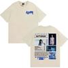 Singer Aitana Cuarto Azul Album Tour Cover T-shirts Men's Fashion Trend High Street T-shirts Women Summer O-Neck Cotton T Shirts