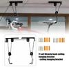 Space Saving Overhead Bike Storage Hook Heavy Duty Metal Ceiling Mount For Road Mountain Bike