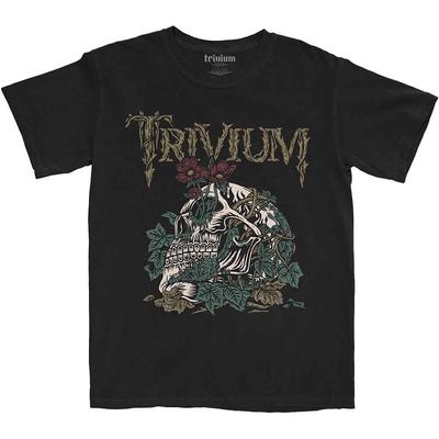 Trivium Skelly Flower T-Shirt Schwarz Neues Unisex T-Shirt