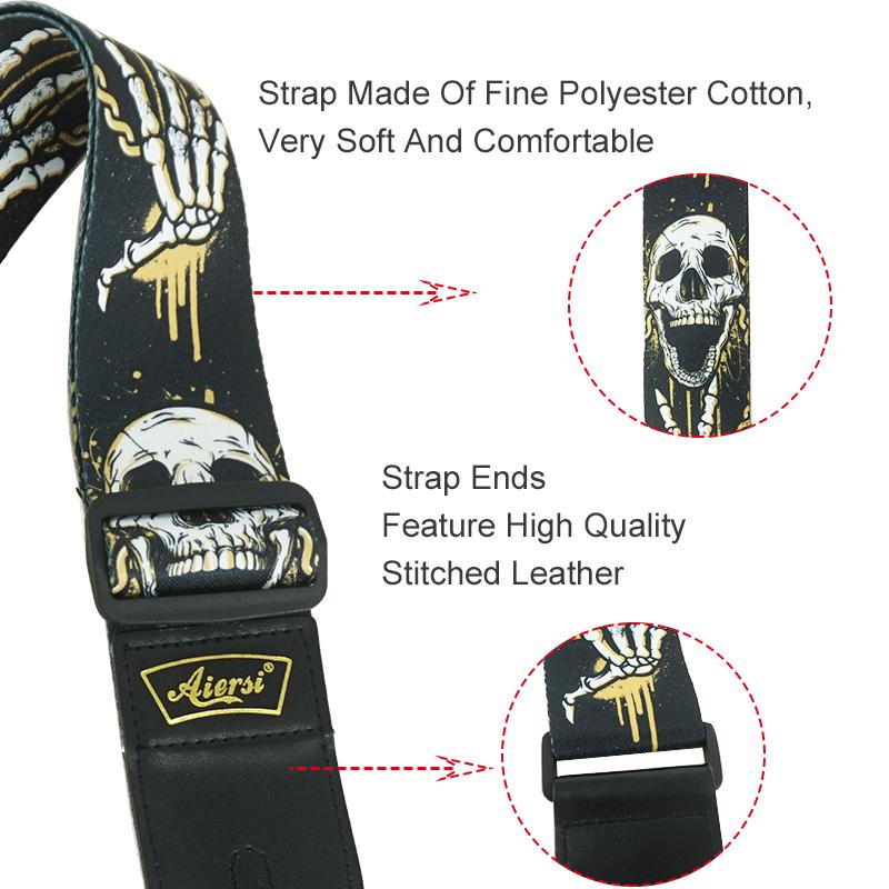 Adjustable Guitar Strap for Acoustic, Electric, Bass,Guitar Musical Accessories Colors Optional Guitar Belt