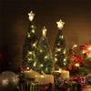 3Pcs/Set Artificial Small Pine Trees Lights Mini Ornaments Christmas Tree Light  New Year