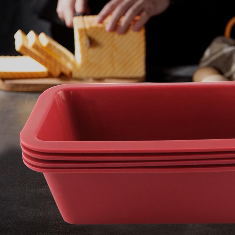 1 pièce Mini Moule en Silicone Toast Rectangle Plat à Gâteau Moule Cheesecake Moule de Cuisson Plateau de Cuisson Pain