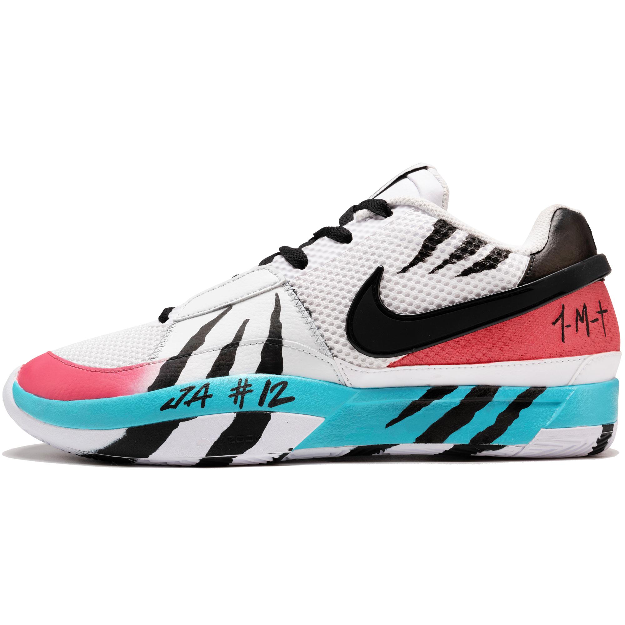 

Nike Ja 1 Abrasion Resistant Low top Basketball Shoes Men s Black White Blue Asian Version DR8786-101(TeamF-) 40.5