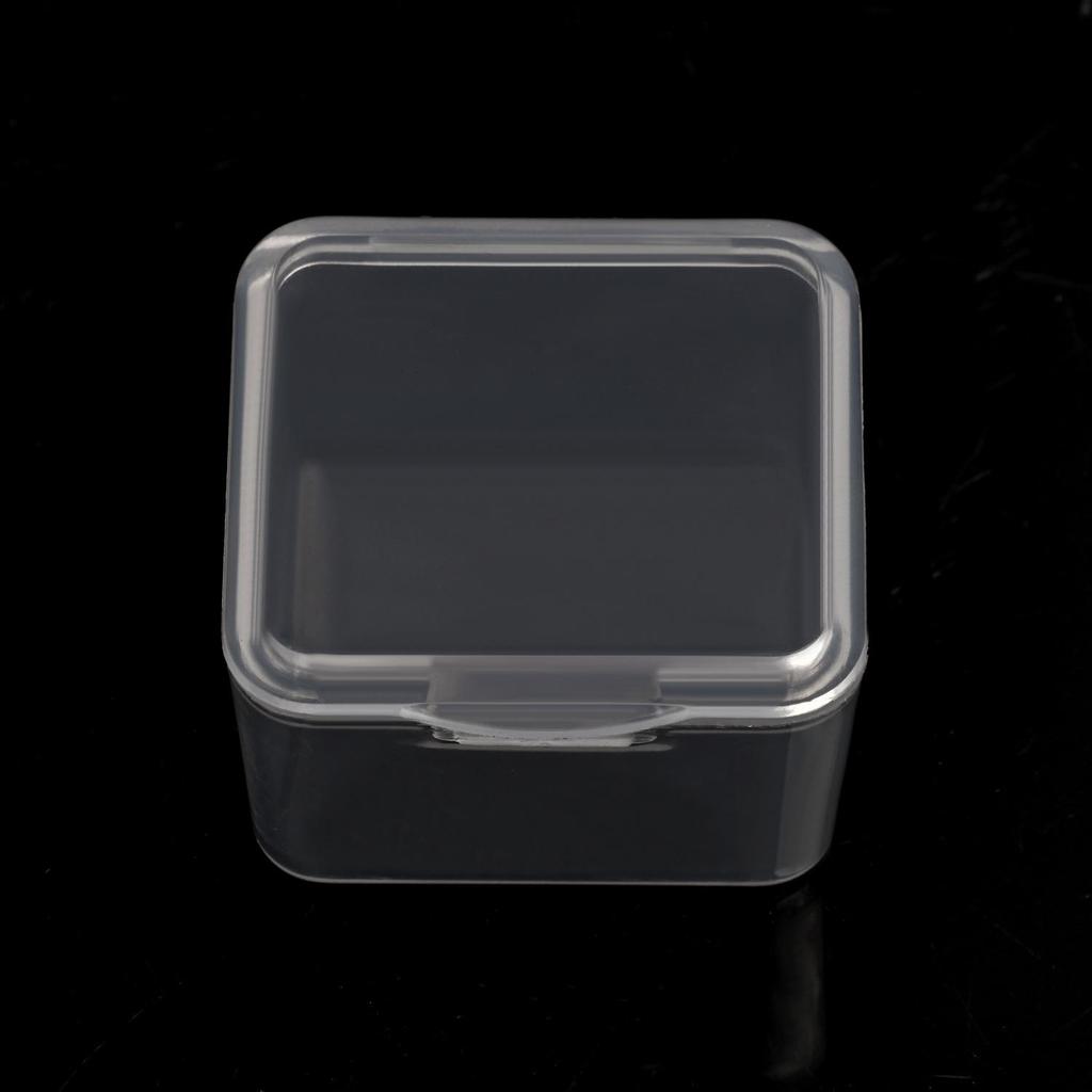 Nail Art Diamond Storage Box: Semi-Transparent, Single Opening, Plastic Organizer