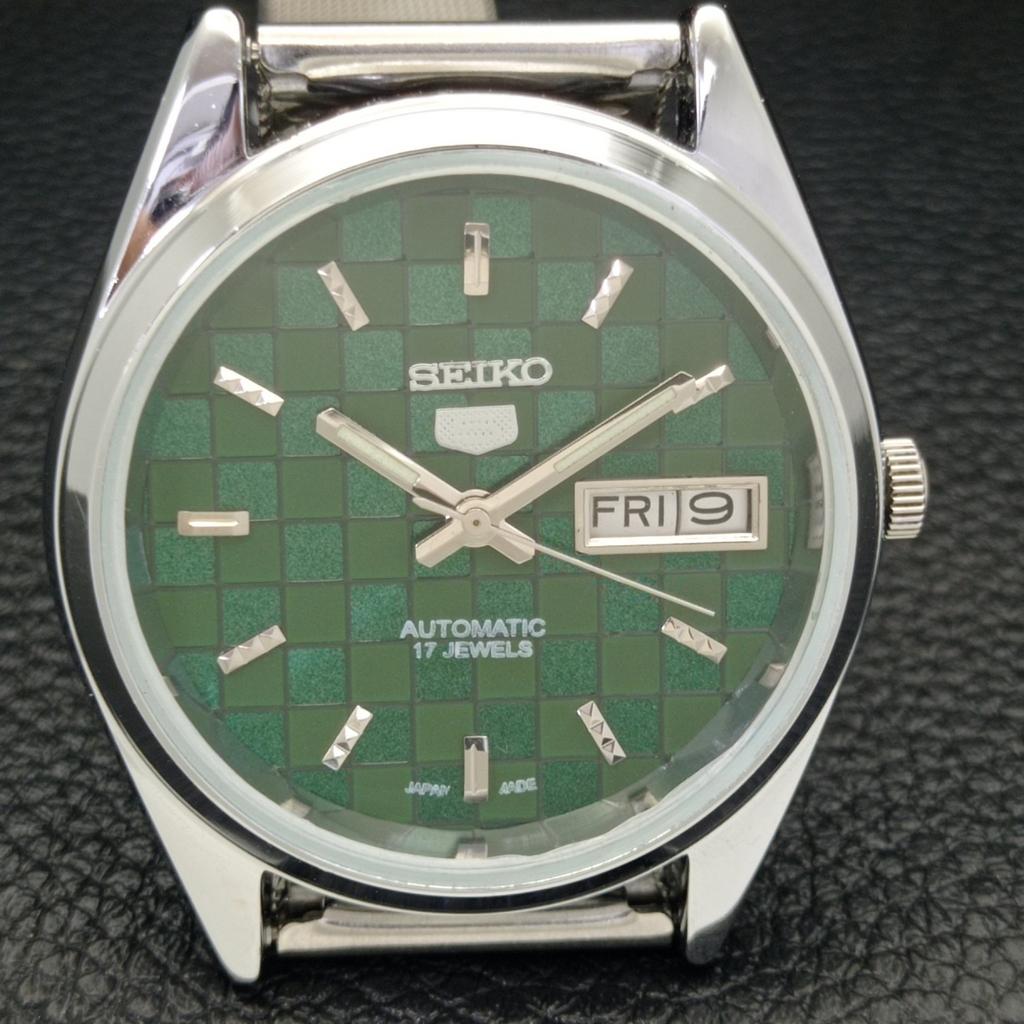 SEIKO 5 AUTOMATIC 6309A REFURBISHED JAPAN MENS GREEN COLOR DIAL WATCH a440301-4 Sk-a440301