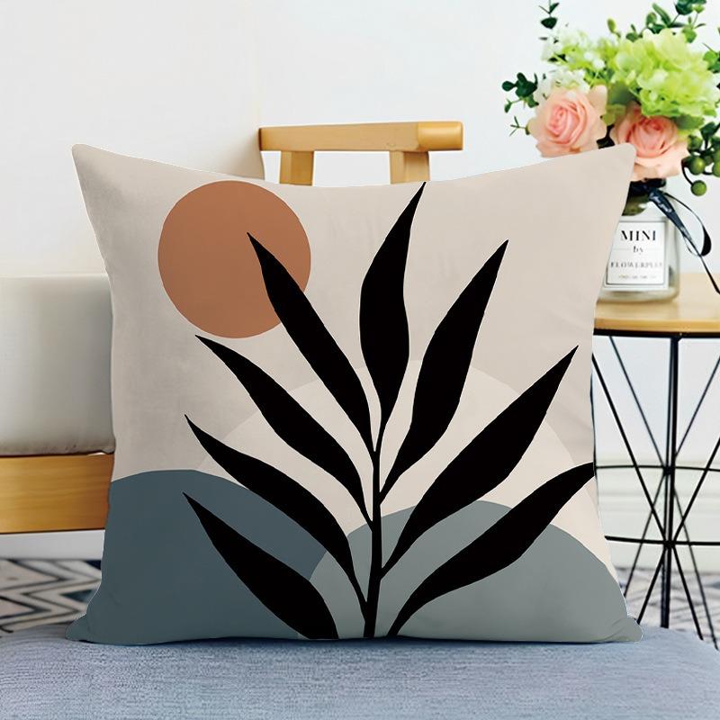 

Ins Style Простая напечатанная декоративная наволочка для спальни, гостиной, квадратная подушка, наволочка 40x40cm