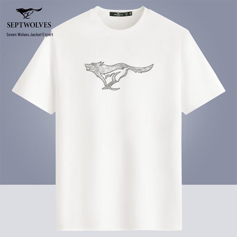 

Qipilang Men s Embroidered Short-Sleeve T-Shirt 185/100A