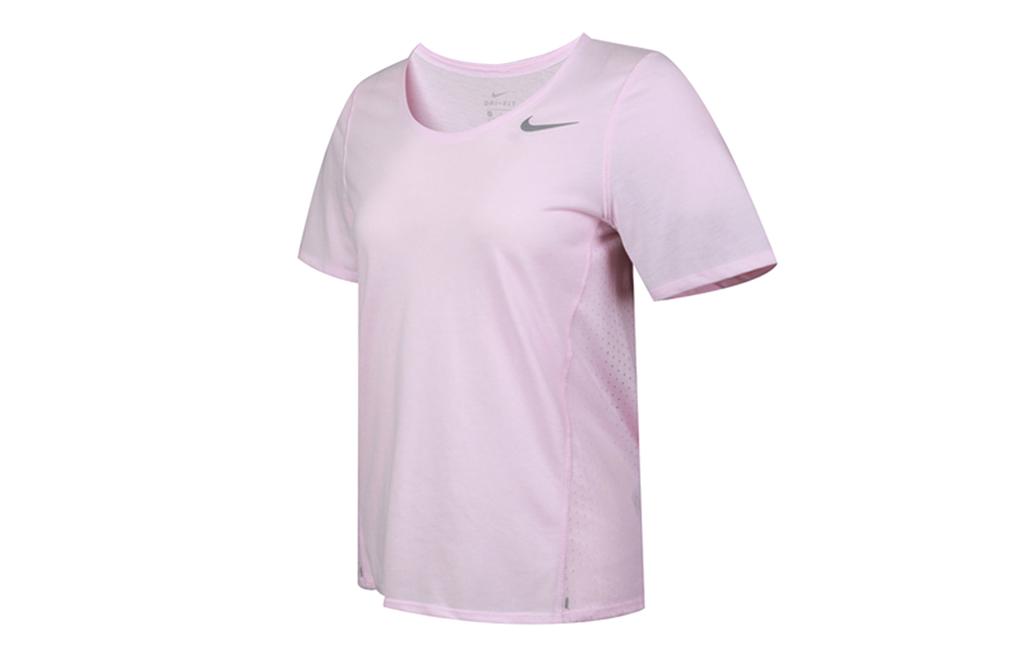 Nike Set in Sleeve Running T Shirt Women's Foam Pink CU3235-663