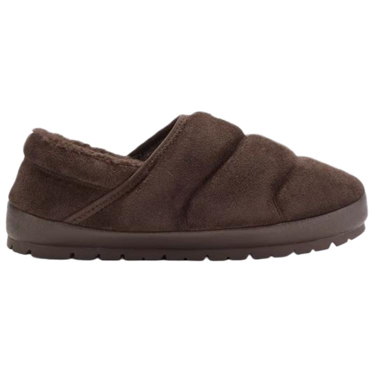Brown Plush Thick-Soled Lazy Shoes - Unisex Winter Warm Casual Shoes 406792-02