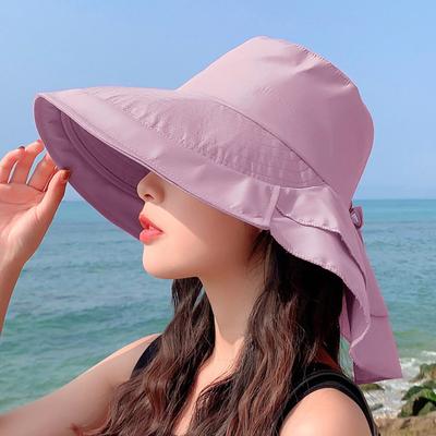 Şapka Kadın Yaz Boyun Güneş Koruyucu Şapka Seyahat Büyük Kenar Balıkçı Şapkası Açık Hava Bisiklet Güneş Şapkası