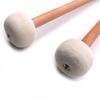 2pcs Timpani Mallet Drumstick Felt Head Wood Handle Anti-slip Bass Drum Sticks Indispensable