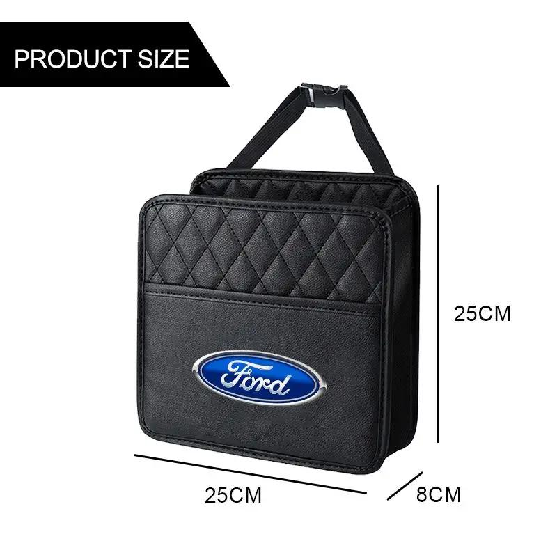 Nouveau Sac de Rangement Multifonctionnel pour Dossier de Siège de Voiture Sac de Rangement en Cuir Pour Ford mk2 mk3 Ranger Mondeo mk4 S-MAX Kuga Mustang Fusion