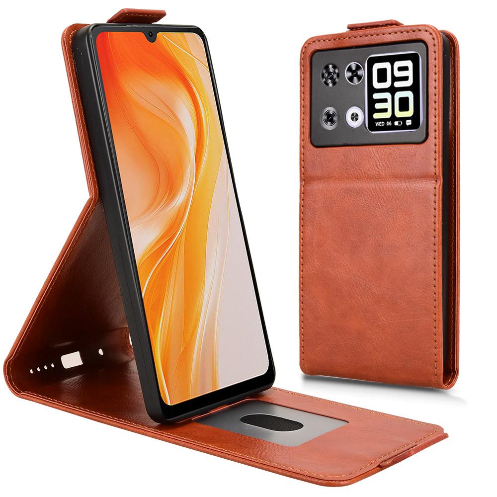For Cubot P90 Stand Case Magnetic Clasp Vertical Flip Leather Phone Cover with Card Holder