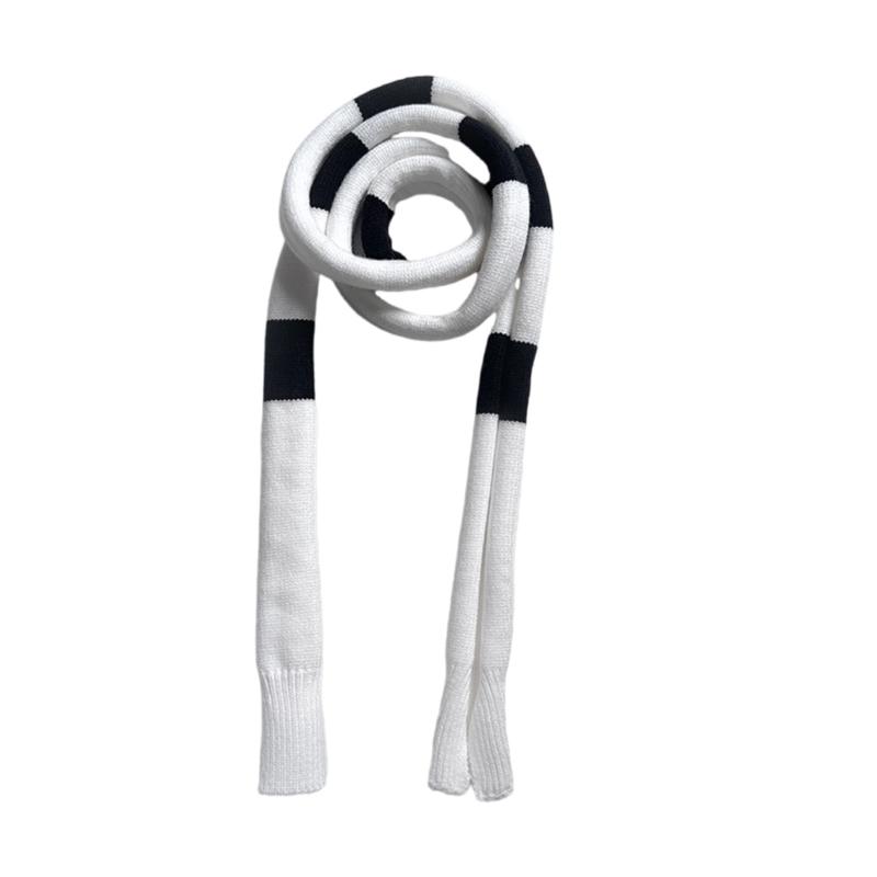 

Knit Skinny Scarf For Women Neckerchief Hangbag Handle Wrap for Women Handbag Wrap Handle Belt Choker чёрный