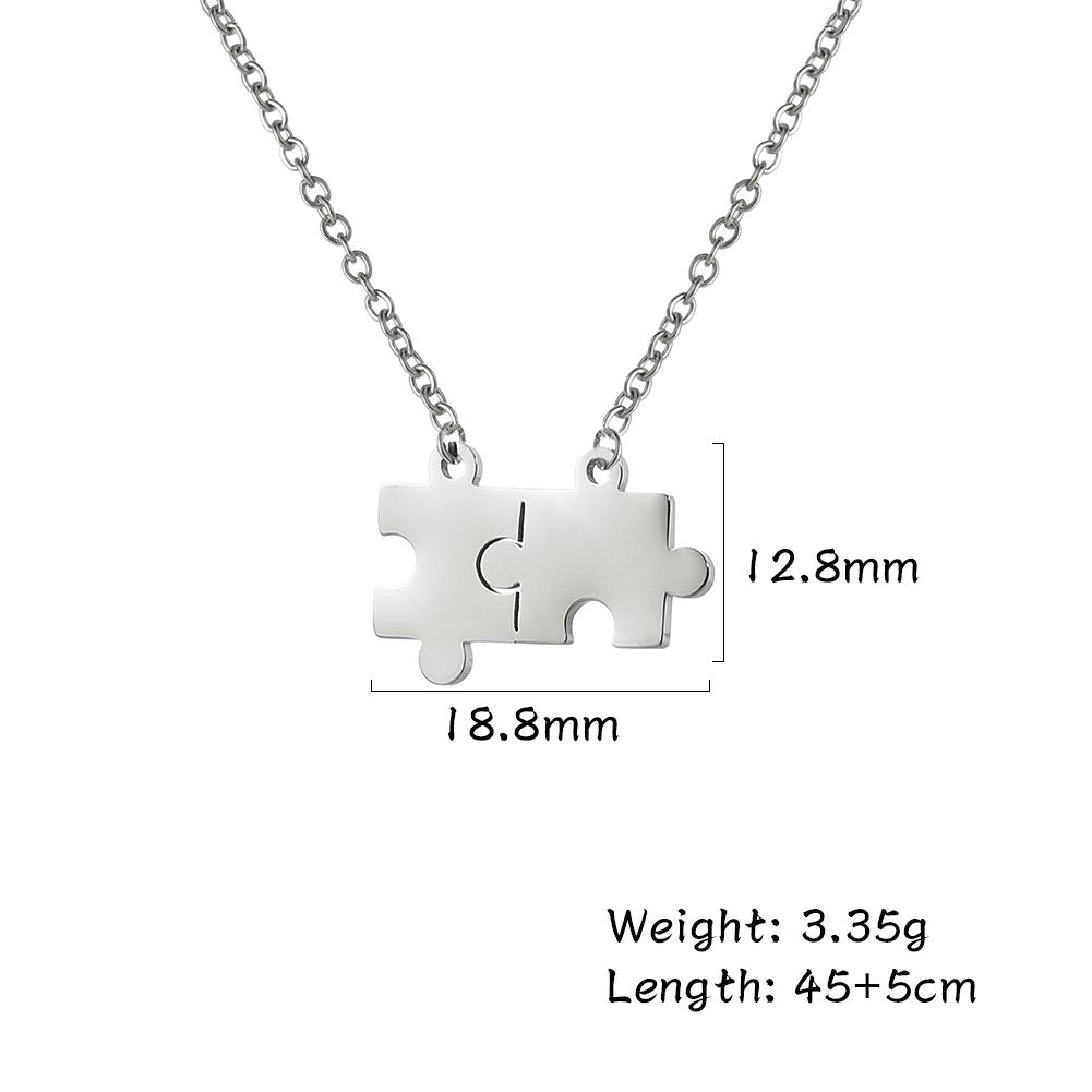 My Shape Lightning Necklaces For Women Tooth Mountain Heart Stainless Steel Necklace Choker Fashion Jewelry Gifts For Girlfriend
