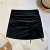 Solid Color Lace-up Skirted Bikini - Sexy European & American Style 2022.