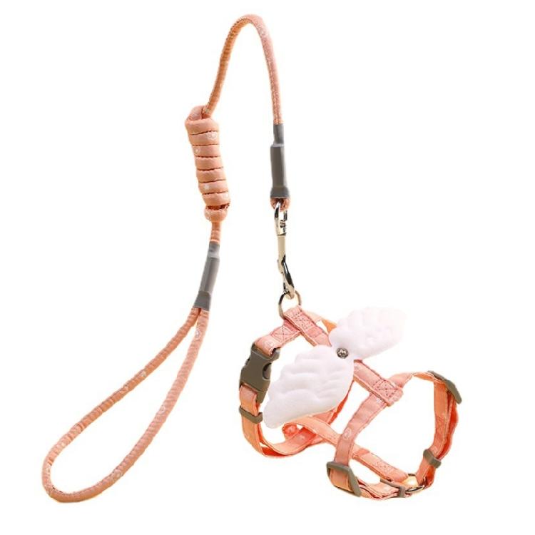 

Cats Harness No-Pull Leashes Escape Proof 4 Feet Durable Leash for Small Dogs S рожевий